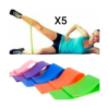 Set Kit X5 Bandas Fitness Isométricas Tiraband Ejercicio Gym - Image 3