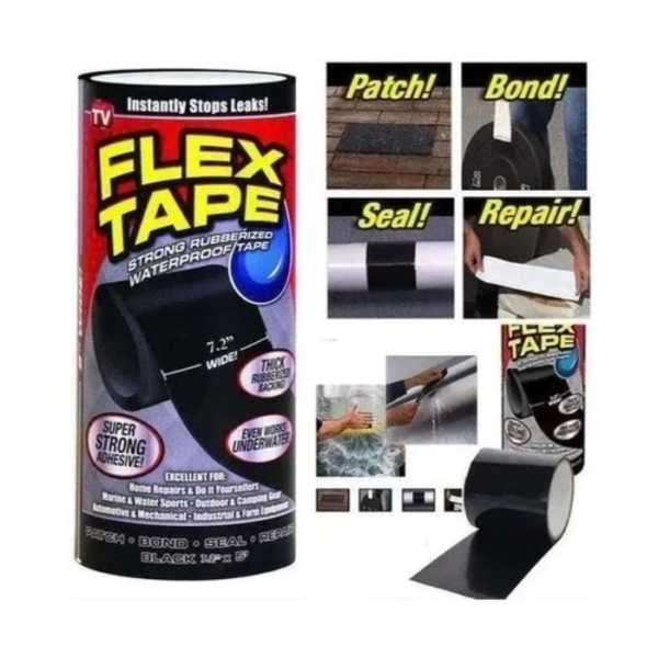 Cinta Multiuso Pega Todo Autofusion Negro 7.2 Flex Tape - Image 2