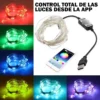 Luz Led Guirnalda Alambre Multicolor App Bluetooth Usb 10m - Image 4