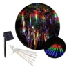 Luces Lluvia Navidad Solares Calida Color Deco 8 Tubos 30cm - Image 2