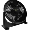 Ventilador de piso Exahome Semi Industrial negro con 5 palas, 20" de diámetro 220 V