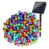 Luces Multicolores Solar Navideña 200 Led 20m Exterior Hogar