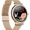 Smartwatch Genérica caja dorada, malla rosa de silicona y bisel dorado - Image 4