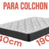 Juego De Sabanas 2 1/2 Plaza Lisa Premium 140x190+25cm Alto (Blanco) - Image 3