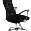 Silla de escritorio Baires4 Ejecutiva mesh negra con tapizado de mesh y cuero sintético - Image 2